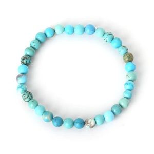 🆕 Natural stone turquoise bead bracelet